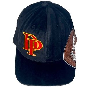 $5 Bundled💥 Vintage DP Black Suede Football Hat Cap One Size